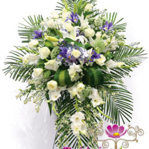 Pedestal Cruz blanca