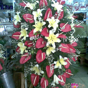 Pedestal Anturios y Lirios