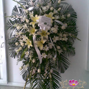 Pedestal Gladiolos y Lirios