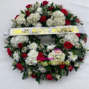 Corona Blanco y Rojo  2